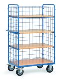 Etagenwagen mit 4 Bden und 3 Drahtgitterwnden