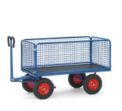 Handpritschenwagen mit Drahtgitterwnden, 600 mm hoch