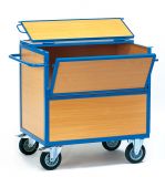Holzkastenwagen mit Deckel