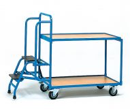 Kommissionierwagen mit Trittstufen, 2 Ladeflchen