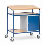 Rollpult in doppelter Breite mit Schreibflche und Stahlschrank,