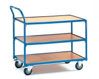 Tischwagen mit 3 Bden, Griff hochstehend