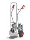 Treppenkarren Alu200 kg, Hhe 1300 mm, fnfarmige Rad-Sterne