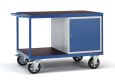 Super-Multi-Vario-Tischwagen mit 1 Stahlschrank