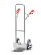 Treppenkarren Alu200 kg, Hhe 1300 mm, dreiarmige Rad-Sterne